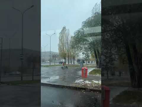 Астану накрывает снегопад